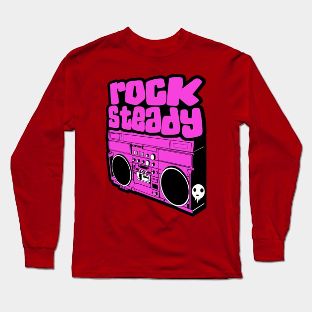 Radio Rock Steady Long Sleeve T-Shirt by deerokone